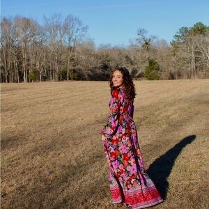 Bohemian Floral Maxi Dress